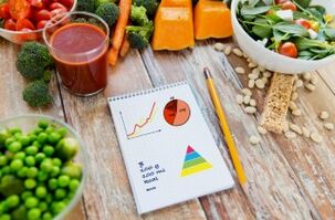 diarios de verduras y alimentos para bajar de peso