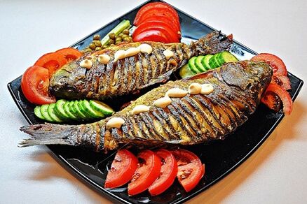 Pescado a la plancha con verduras
