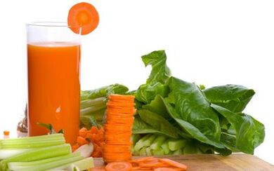 jugos de zanahoria y vegetales para la gastritis