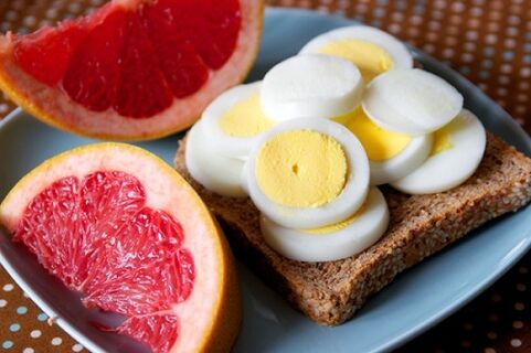 huevos y pomelo para la dieta maggi